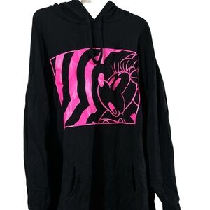 Disney women’s Minnie black and hot pink top and pants, size 4x